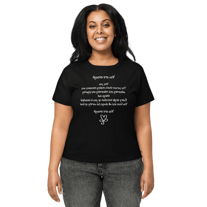 Printed Short T-Shirt - You Are Enough product image (1)