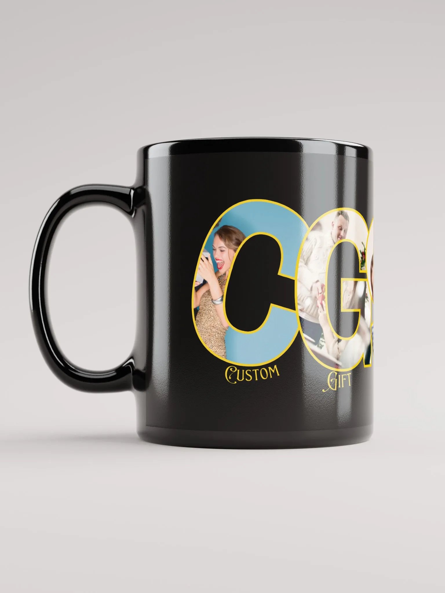 Joyful Moments Black Glossy Mug product image (12)