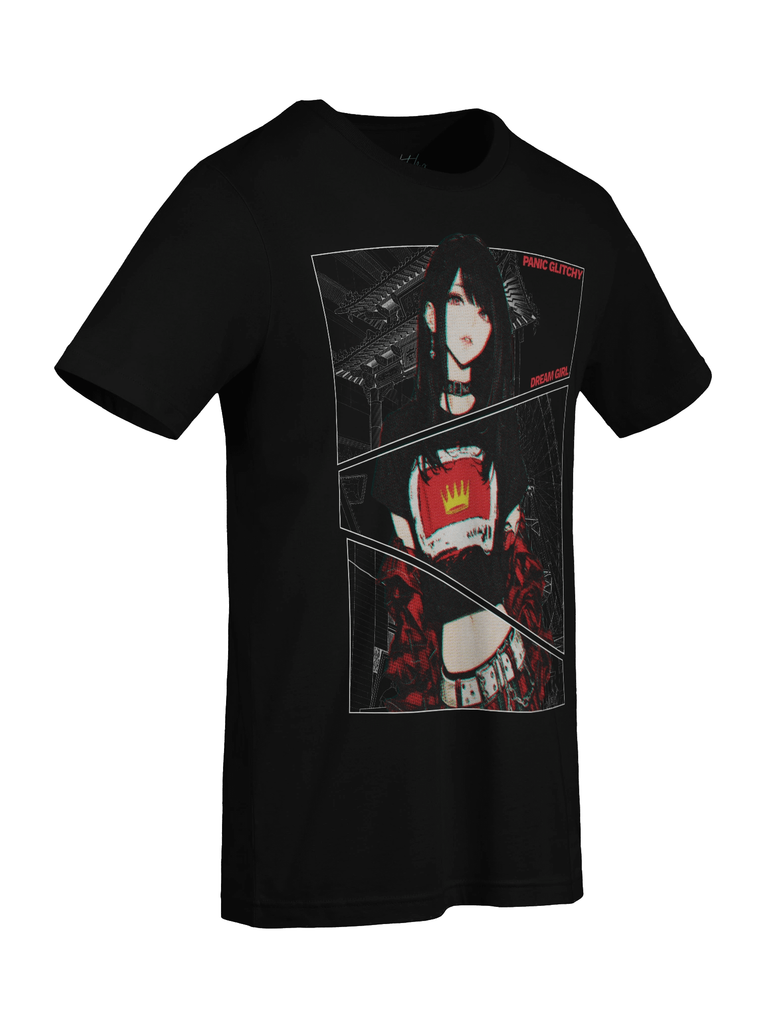 Panic Glitchy Dream Girl Halftoned Tee product image (5)