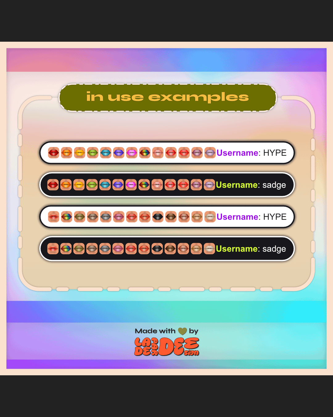 Lippie Badges [Light Set] product image (2)