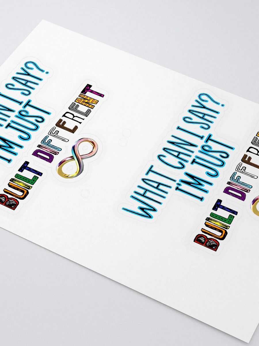 Built Different Stickers product image (3)
