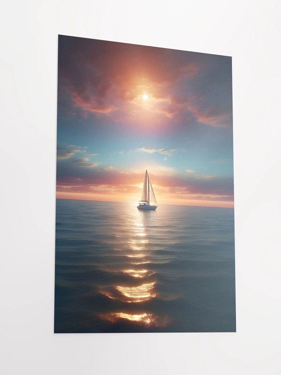 Sail Away Seascape at Sunset Poster product image (4)