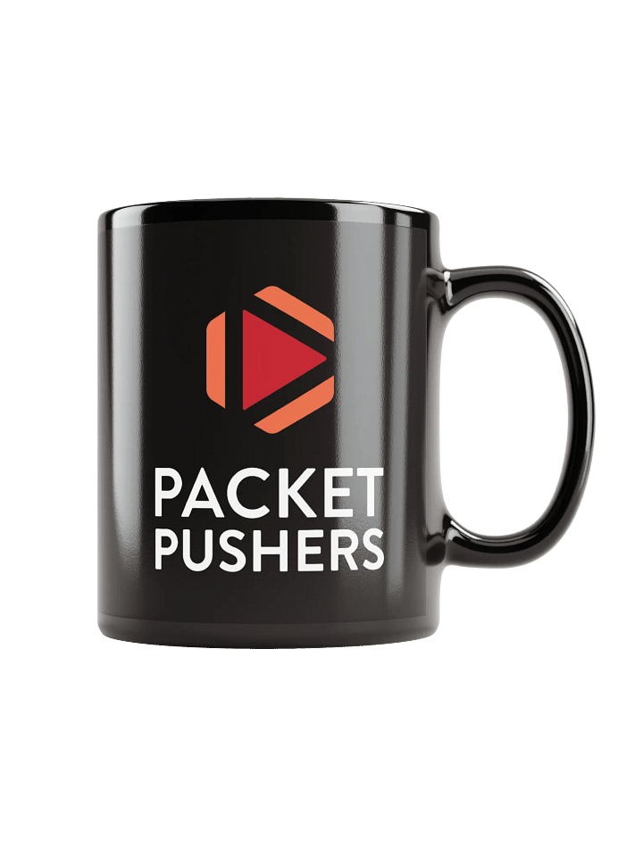 Packet Pushers Black Glossy Mug product image (1)