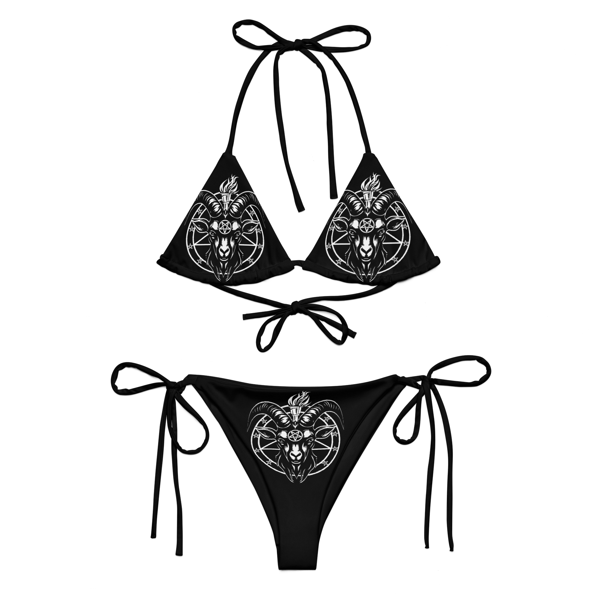 Baphomet String Bikini Set - White Edition product image (1)