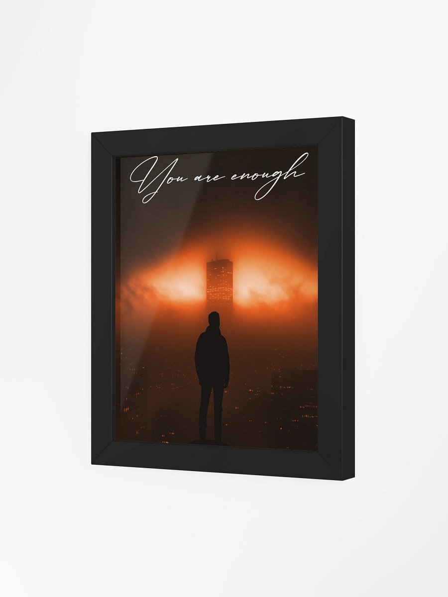 "Your are enough" Handwritten Framed Poster product image (14)