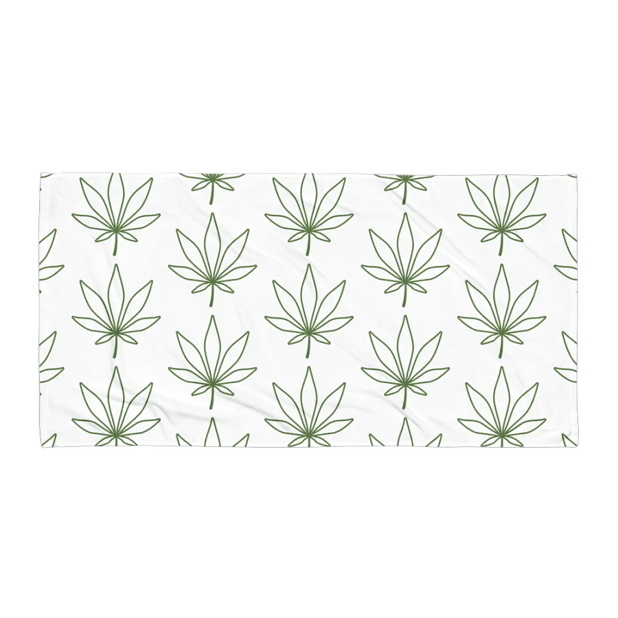 Cannabis Leaf Bath Towel product image (1)