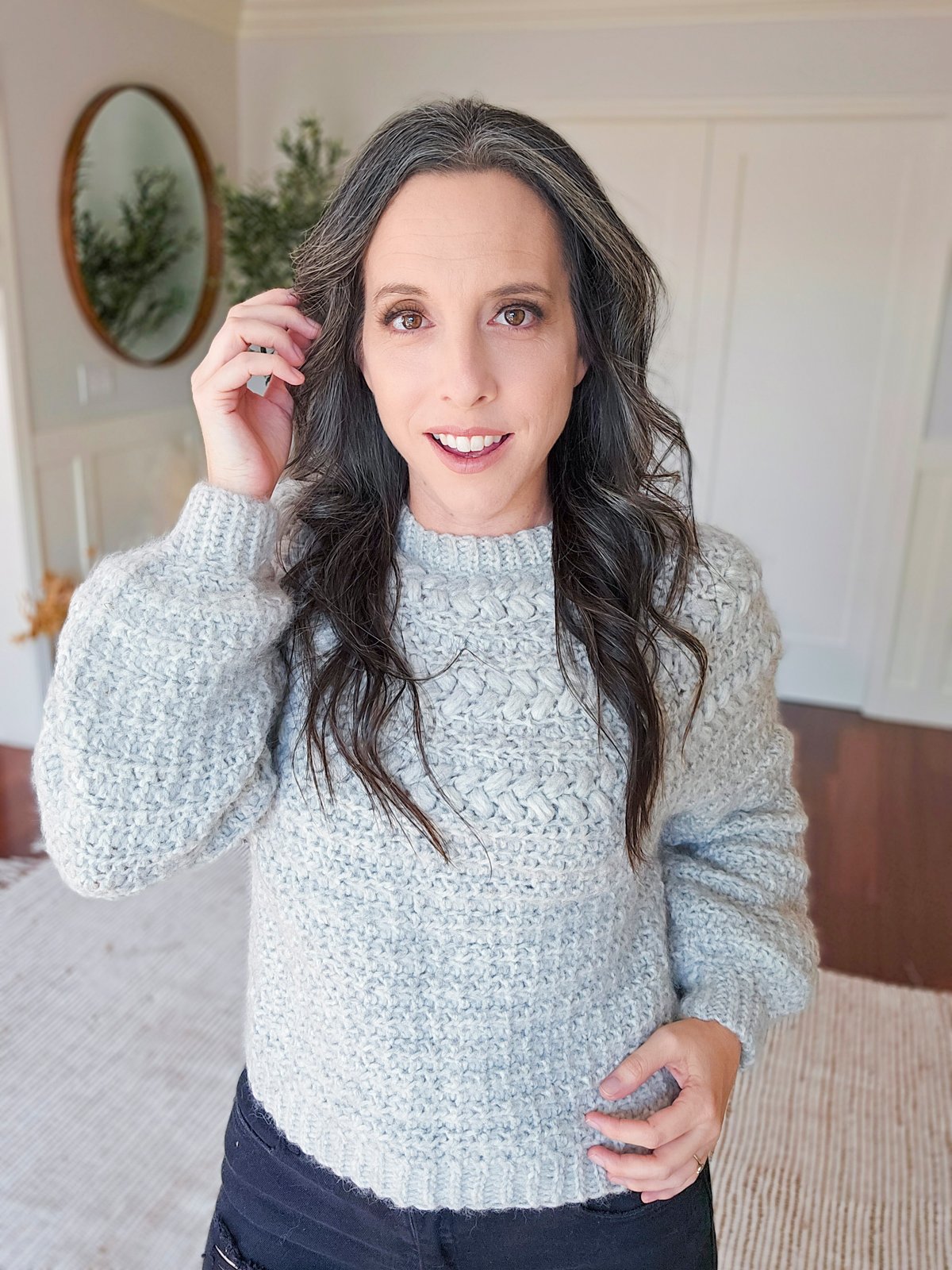 Macchiato Sweater Pattern Tutorial - Easy Puff Yoke Crochet Sweater (9 Sizes) product image (1)