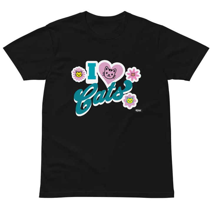 Cheerful Cats Love Unisex T-Shirt product image (6)