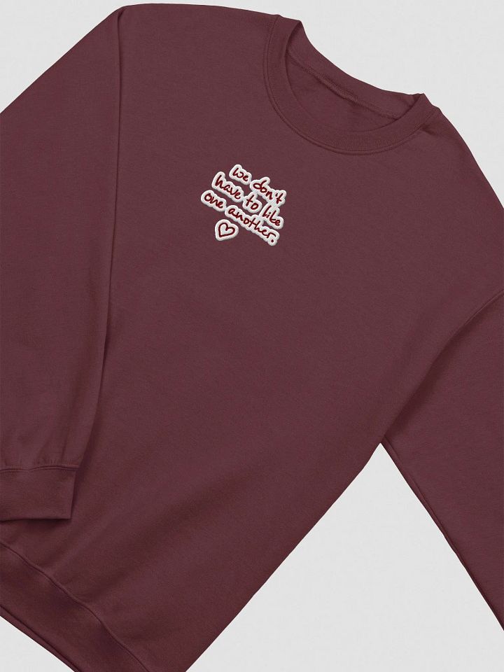ONE ANOTHER (maroon bubble design) embroidered crewneck product image (1)