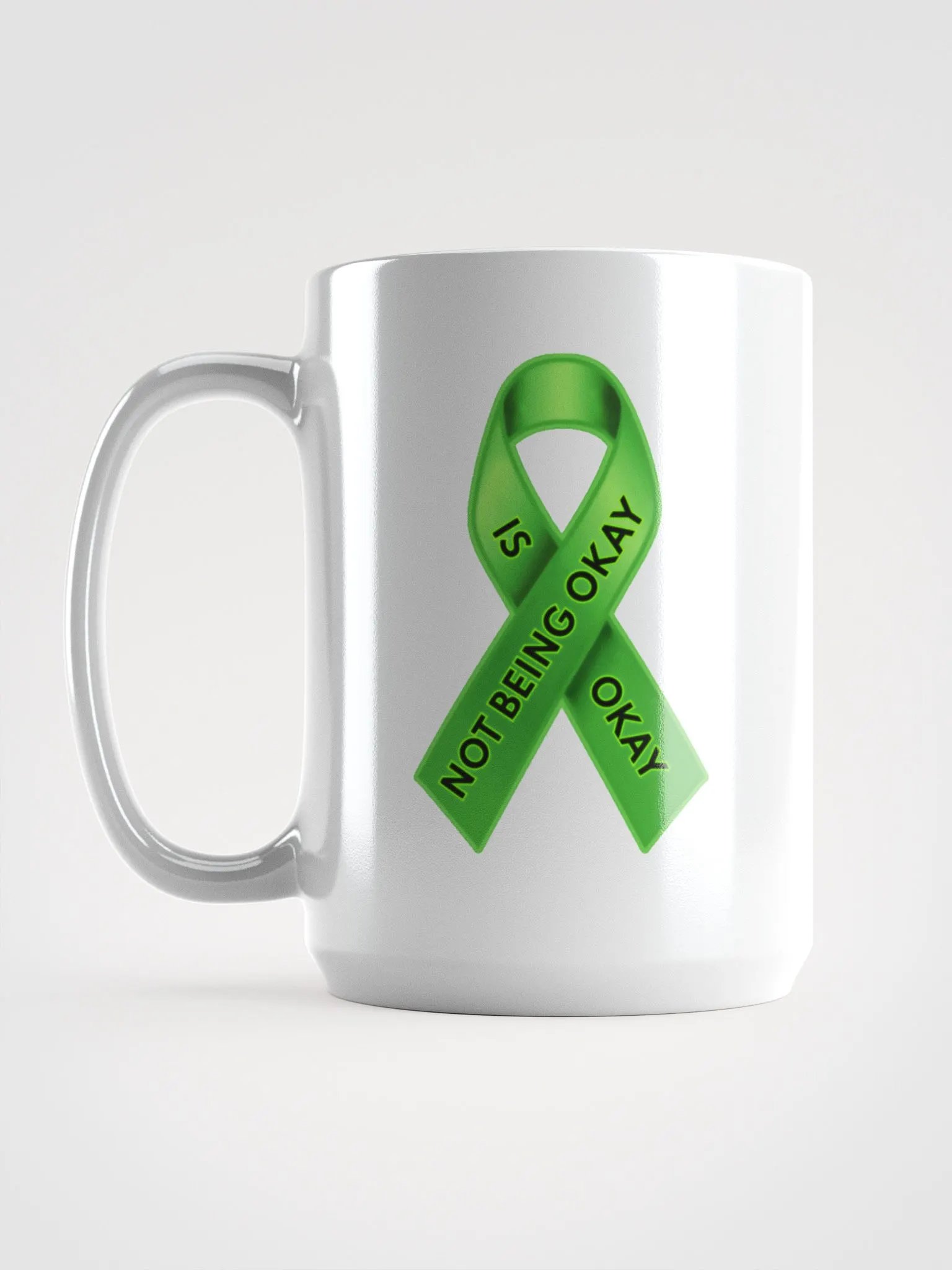 Green Ribbon Awareness Mug 15oz product image (6)
