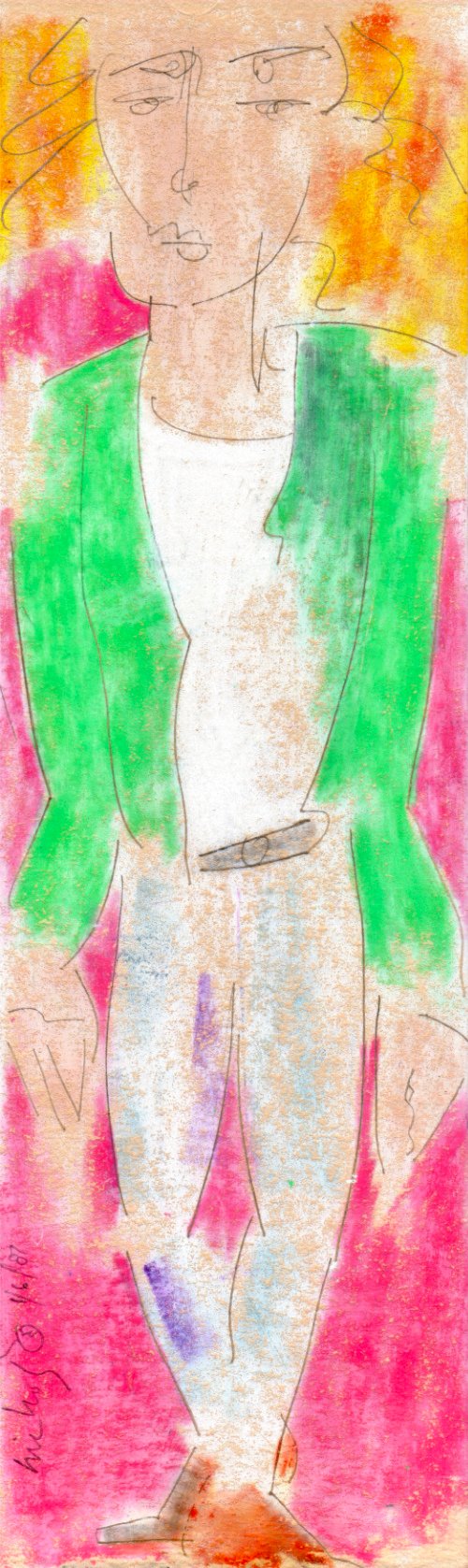 Green Coat 1987 print product image (1)