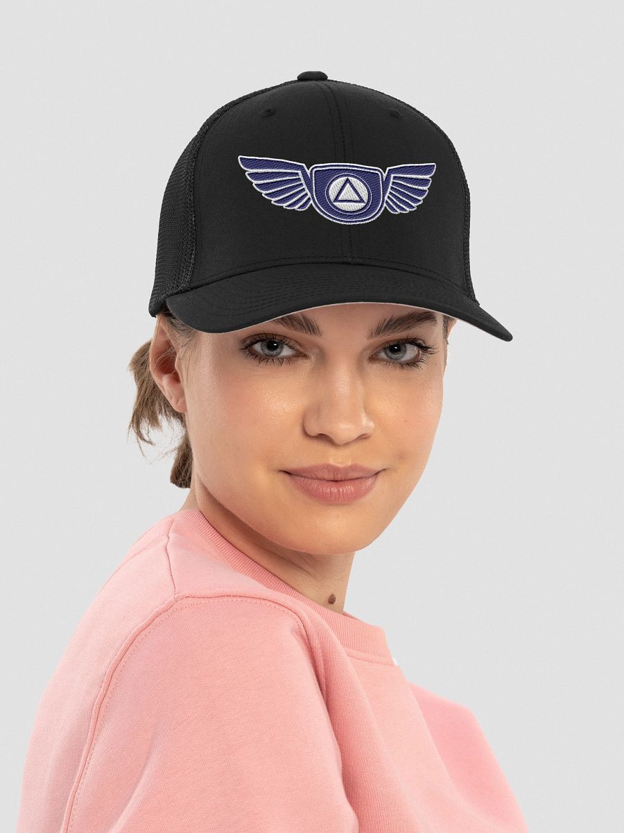 Guardian Angel Wings Trucker Hat with Blue Color Accent product image (2)