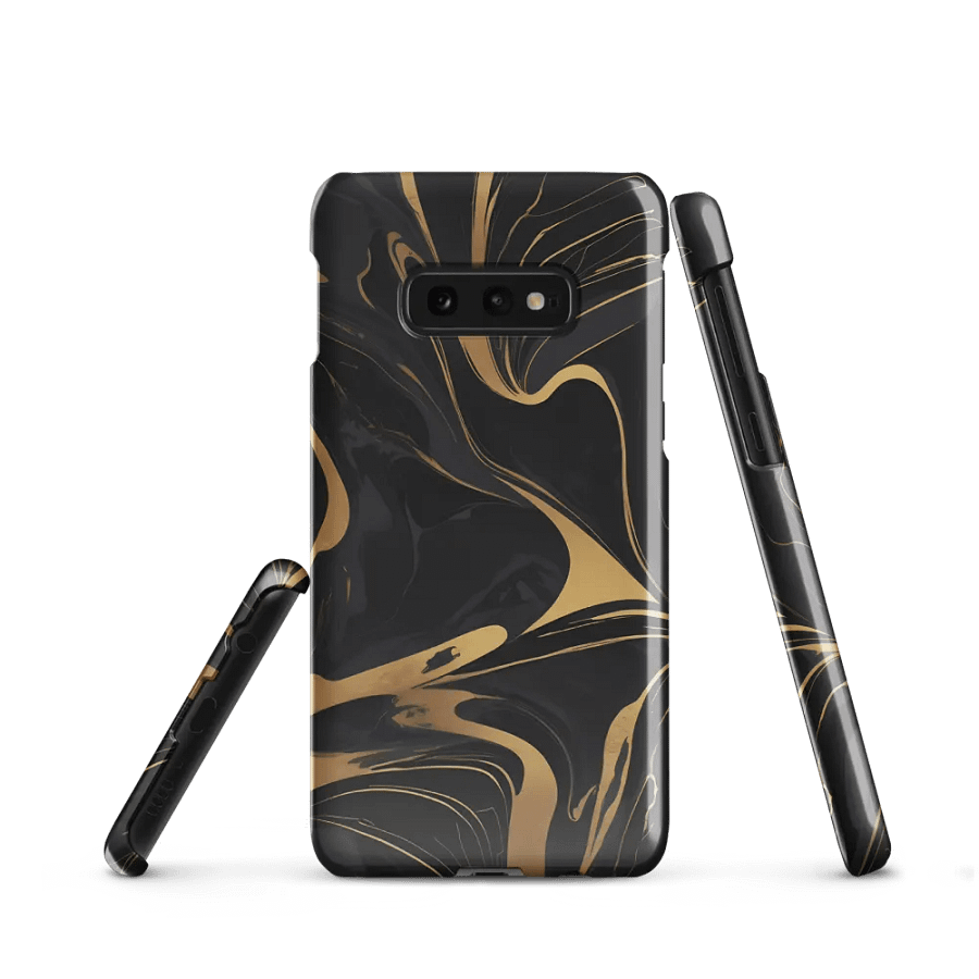 Snap Case for Samsung – Liquid Gold on Onyx product image (1)