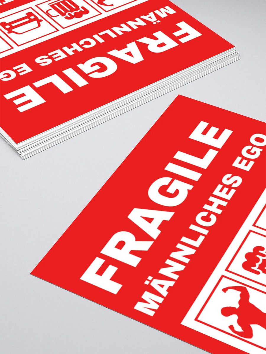 Fragiles Männliches Ego Sticker product image (10)