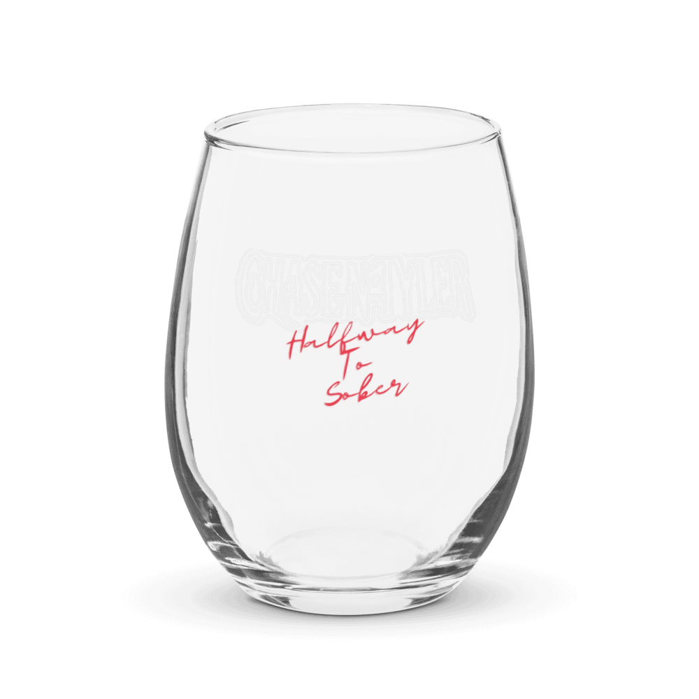 Limited Edition Halfway To Sober Wine Glass product image (1)