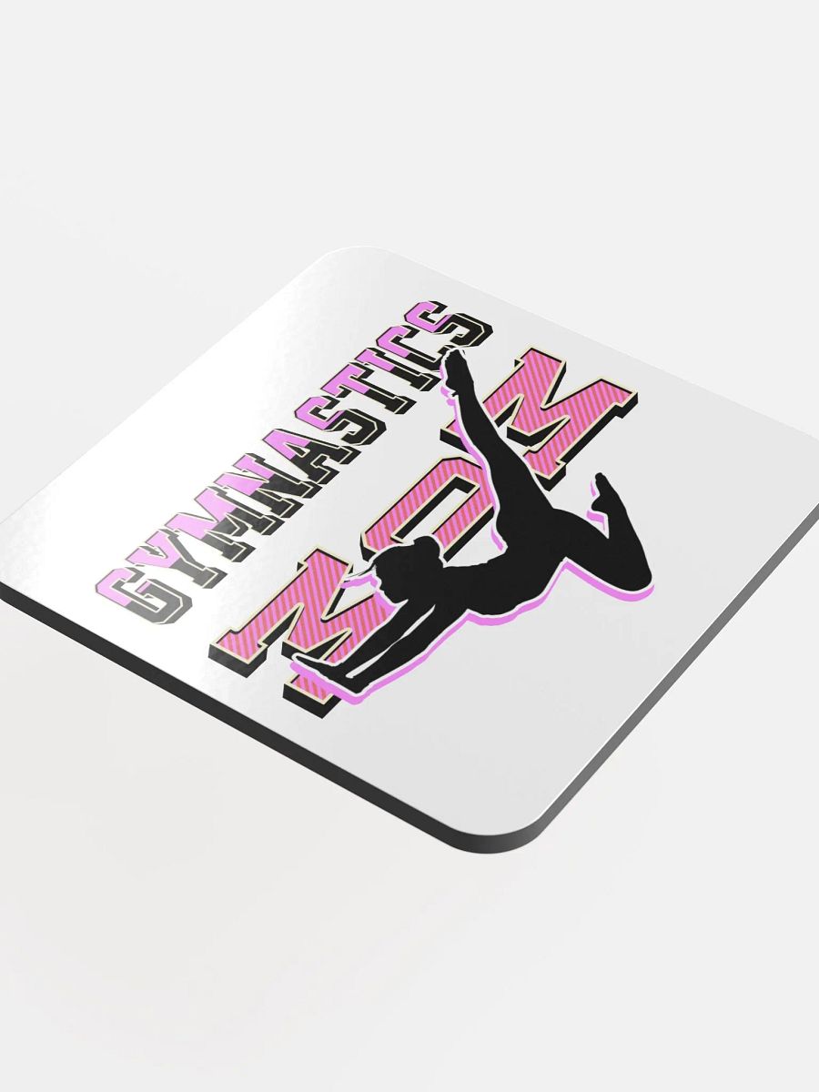 Mom Gymnastics Elegant Silhouette Coaster Set product image (4)