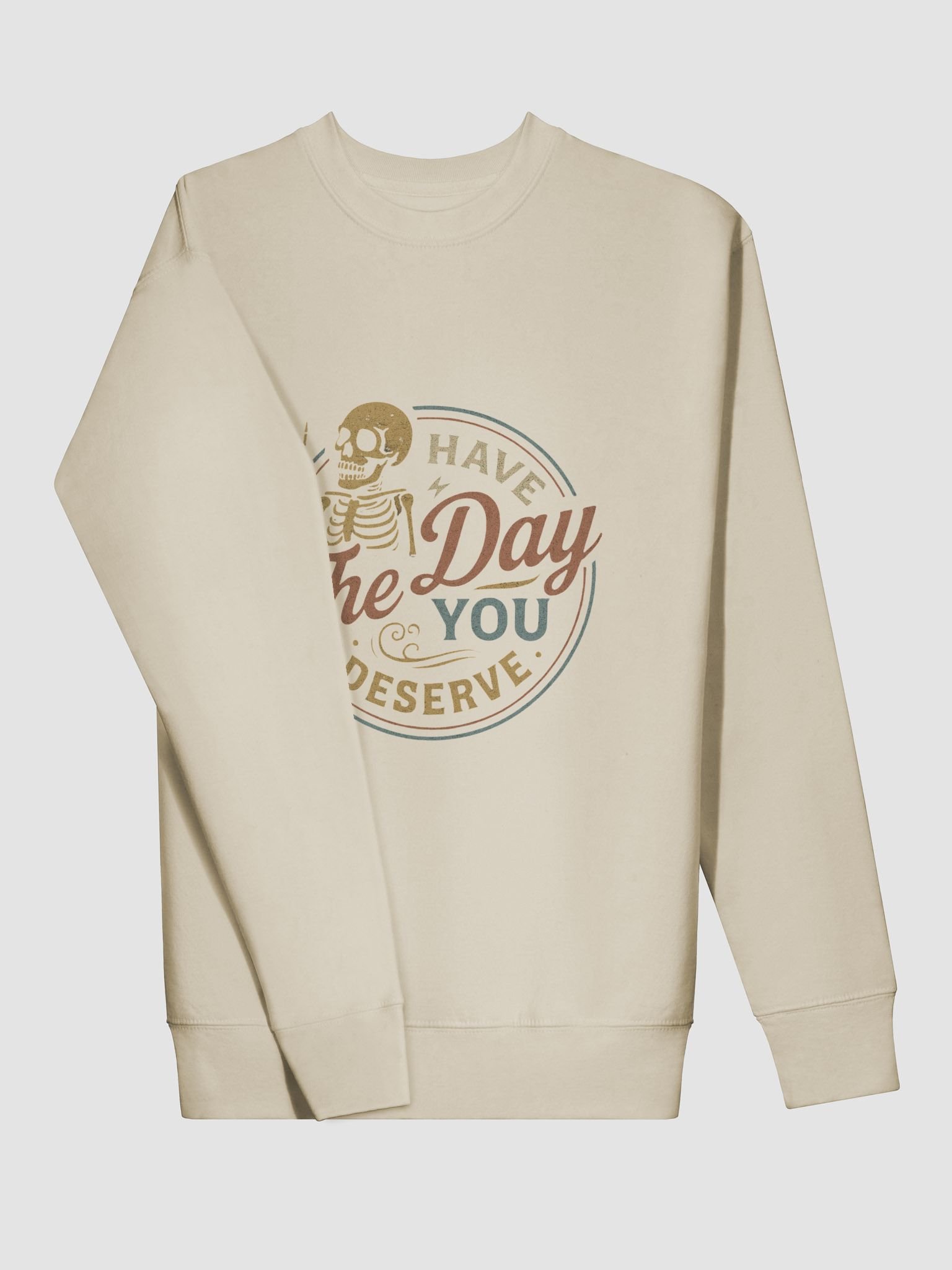 Sarcastic Skeleton Peace Sign Sweatshirt product image (5)