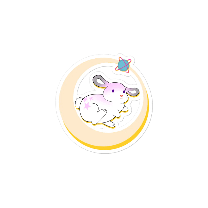 Tsuki the Moon Bunny SpaceBun Magnet product image (2)