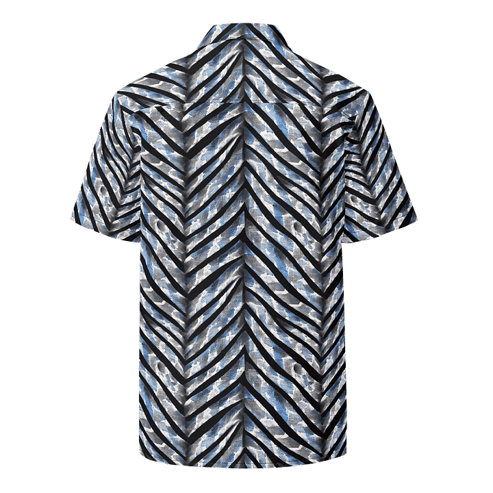 Blue Grey Snake Skin Hawaiian Shirt product image (2)