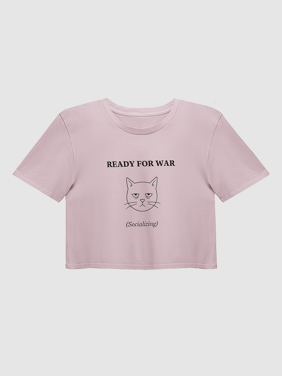 Ready for War (Cat) Crop Top product image (1)