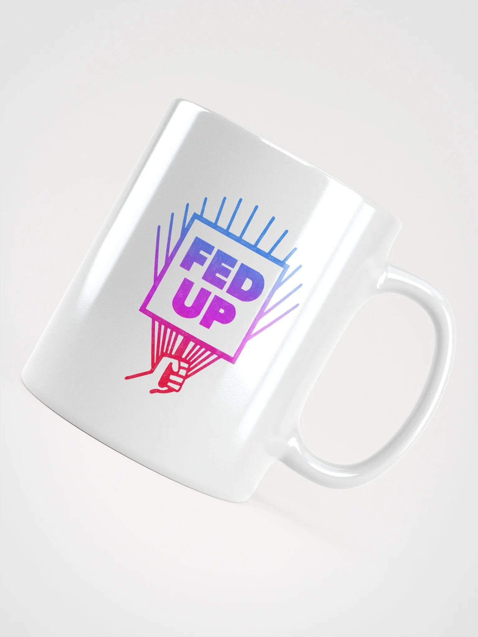 Fed Up White Mug product image (4)