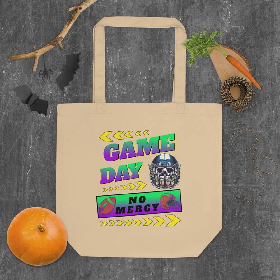 Game Day No Mercy Football Eco-Friendly Tote Bag product image (4)