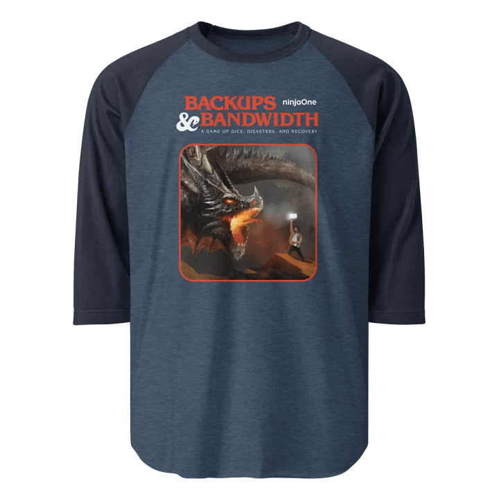 NinjaOne Backups & Bandwidth 2023 - Raglan Tee product image (1)