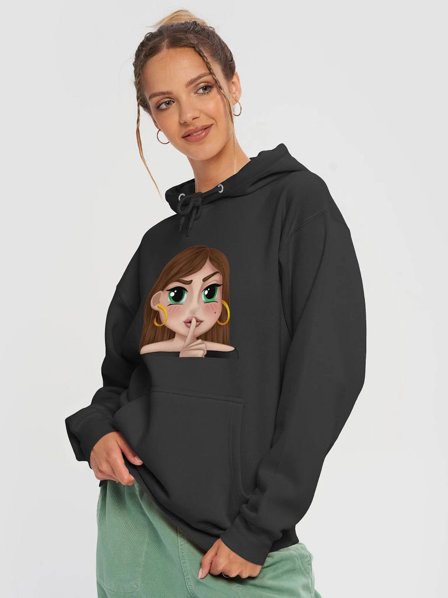 LitGirl Shush Emote Black Sweater product image (3)