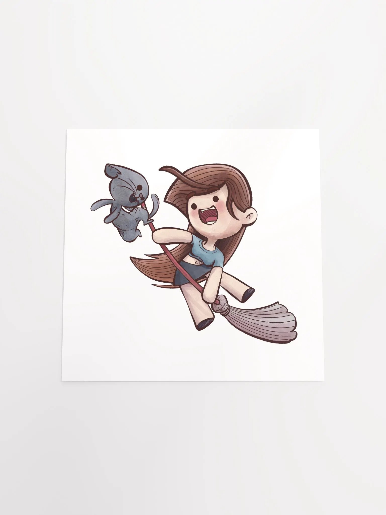 She & Her Pet | Matte Paper Poster product image (4)
