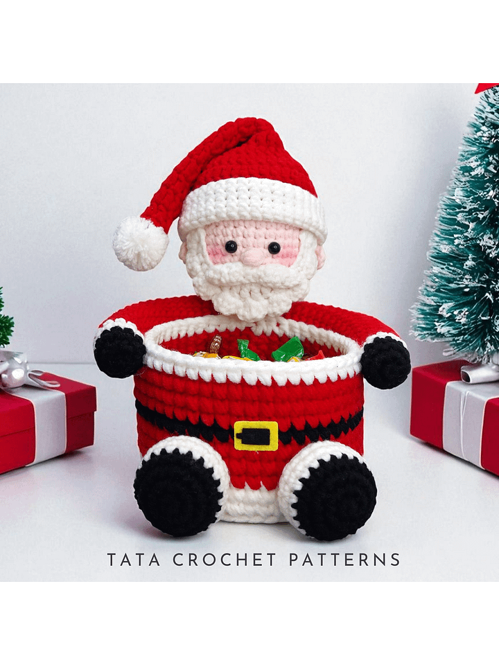 PDF Pattern -♡- Crochet Santa Claus Basket product image (1)