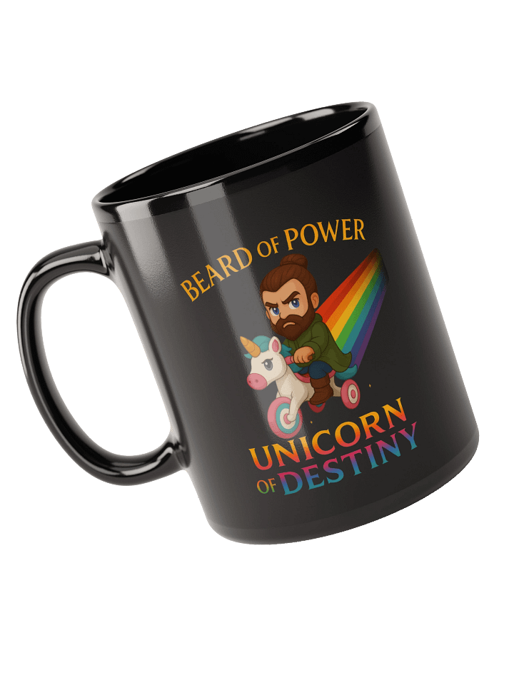 Unicorn of Destiny Black Glossy Mug product image (1)