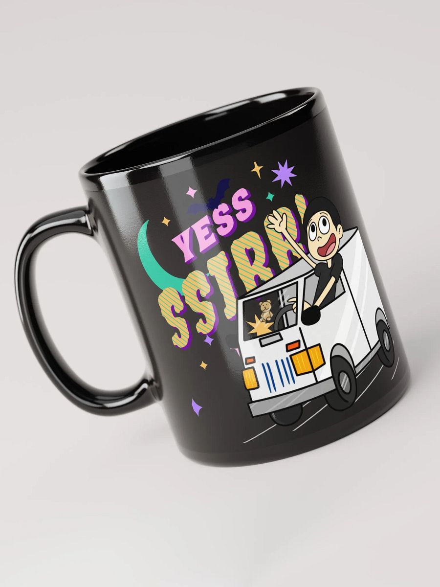 ¡Yes sir! | Taza Negra Brillante product image (6)