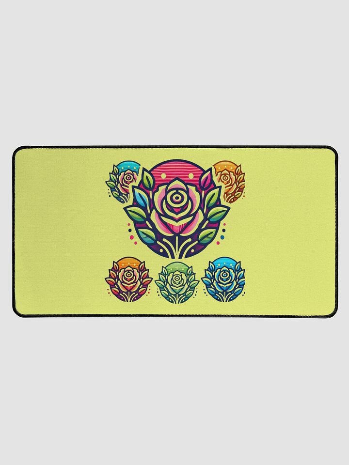 Geometric Rose Garden Desk Mat product image (1)