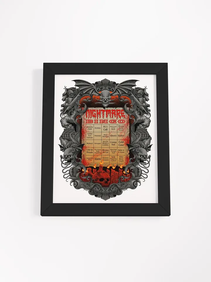 Nightmare Bingo Framed Poster product image (1)