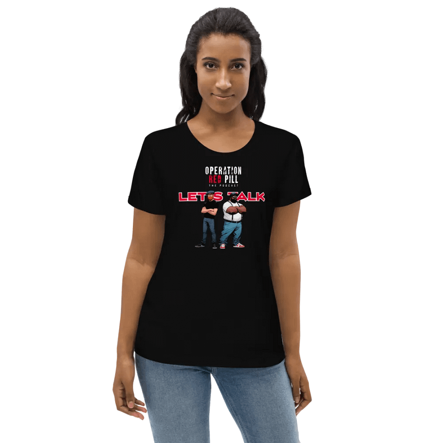 “Let’s Talk” Women’s Fitted T-shirt - The Drew Missen Collection product image (11)