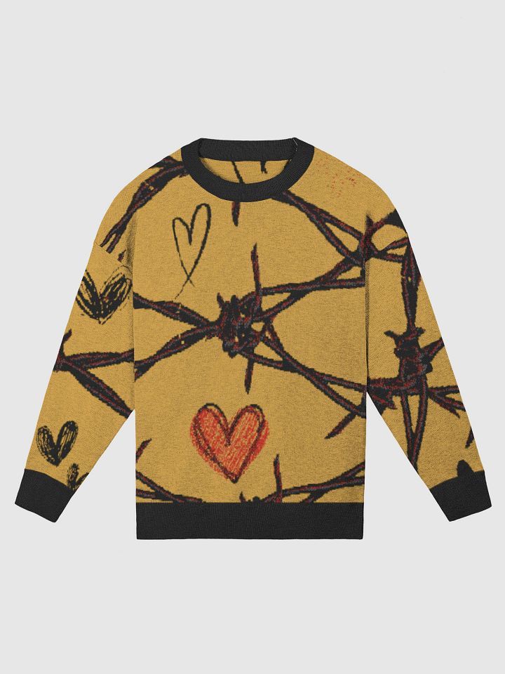 Lovey Dovey Knitwear Sweater – Soft Heart Pattern Pullover for Women | Cute & Cozy Romantic Winter Jumper product image (4)
