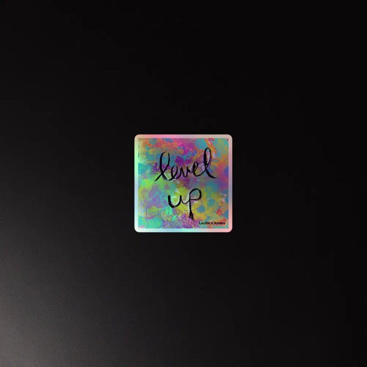 Level Up Holographic Sticker Set product image (4)