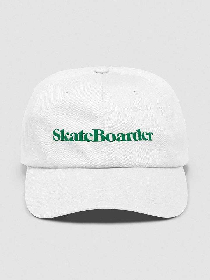 Skateboarder Magazine | The Original | Classic Dad Hat (Green Logo) product image (1)