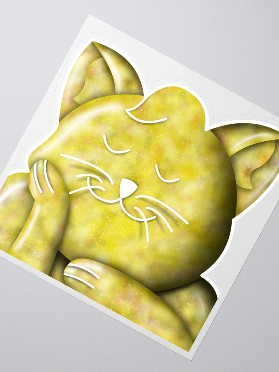 Yellow Galaxy Kitty Sticker product image (5)