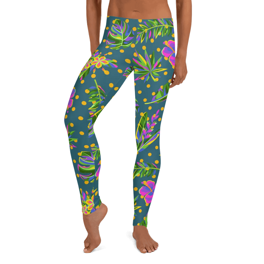 Green All-Over Print Leggings product image (10)