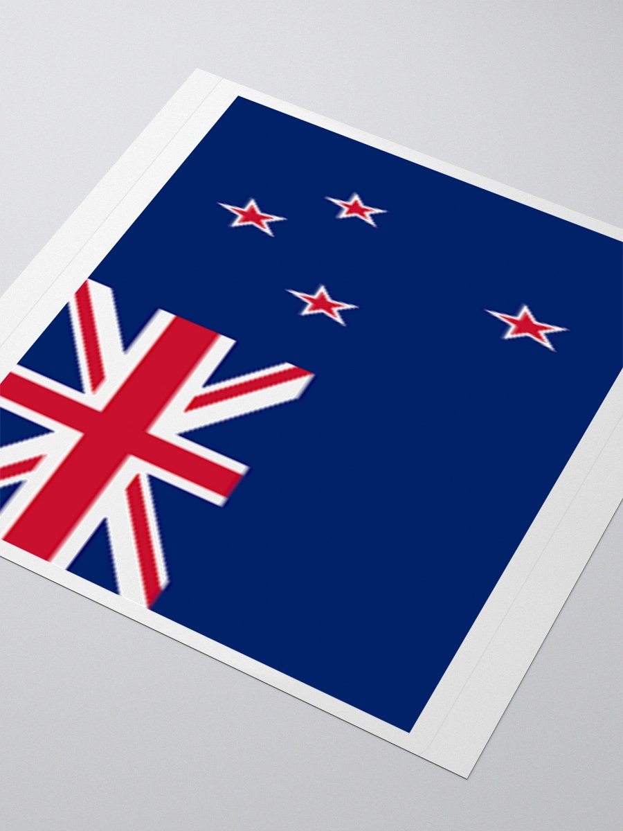 Exclusive New Zealand Flag Kiss-Cut Sticker by TDS Music - Unique Design (3" x 3", 4" x 4", 5.5" x 5.5") product image (7)