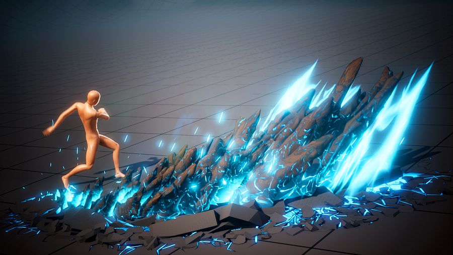 Ground Slash in Unreal Engine 5.4 Niagara | Download Files product image (1)