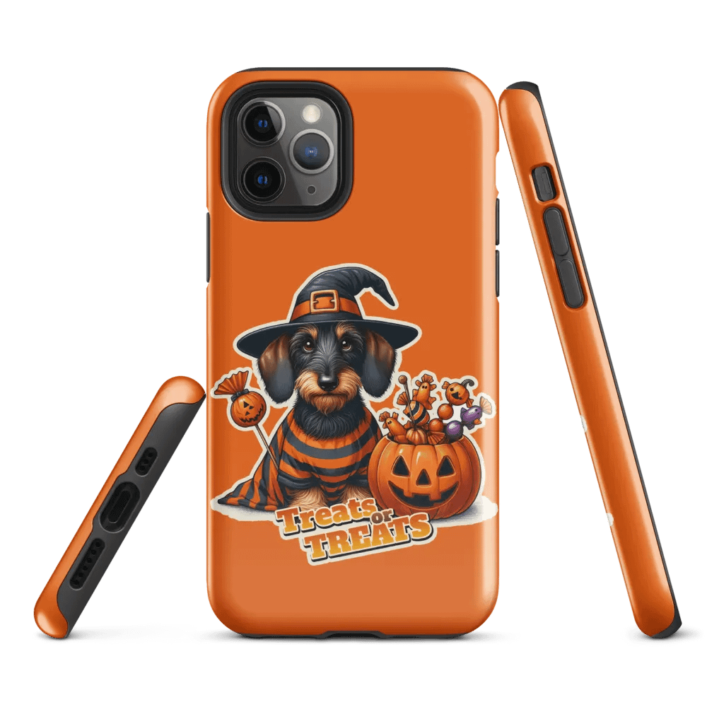 Dachshund Treat Halloween - iPhone Tough Case product image (2)
