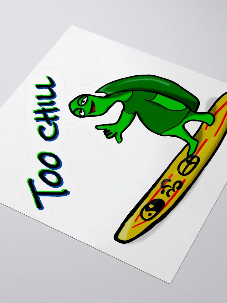 Too chill surfer sticker product image (9)