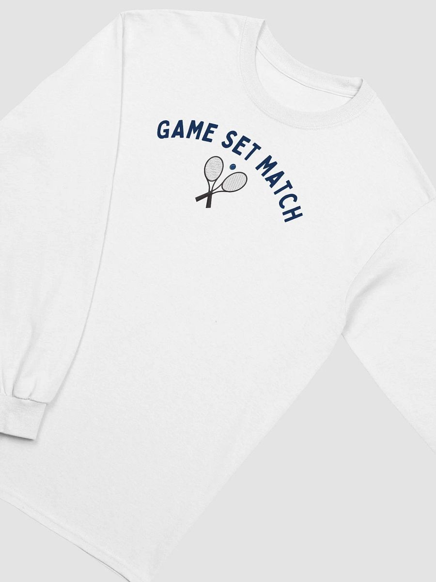 Game Set Match Tennis Shirt – Aesthetic Long Sleeve Tee for Tennis Lovers product image (4)