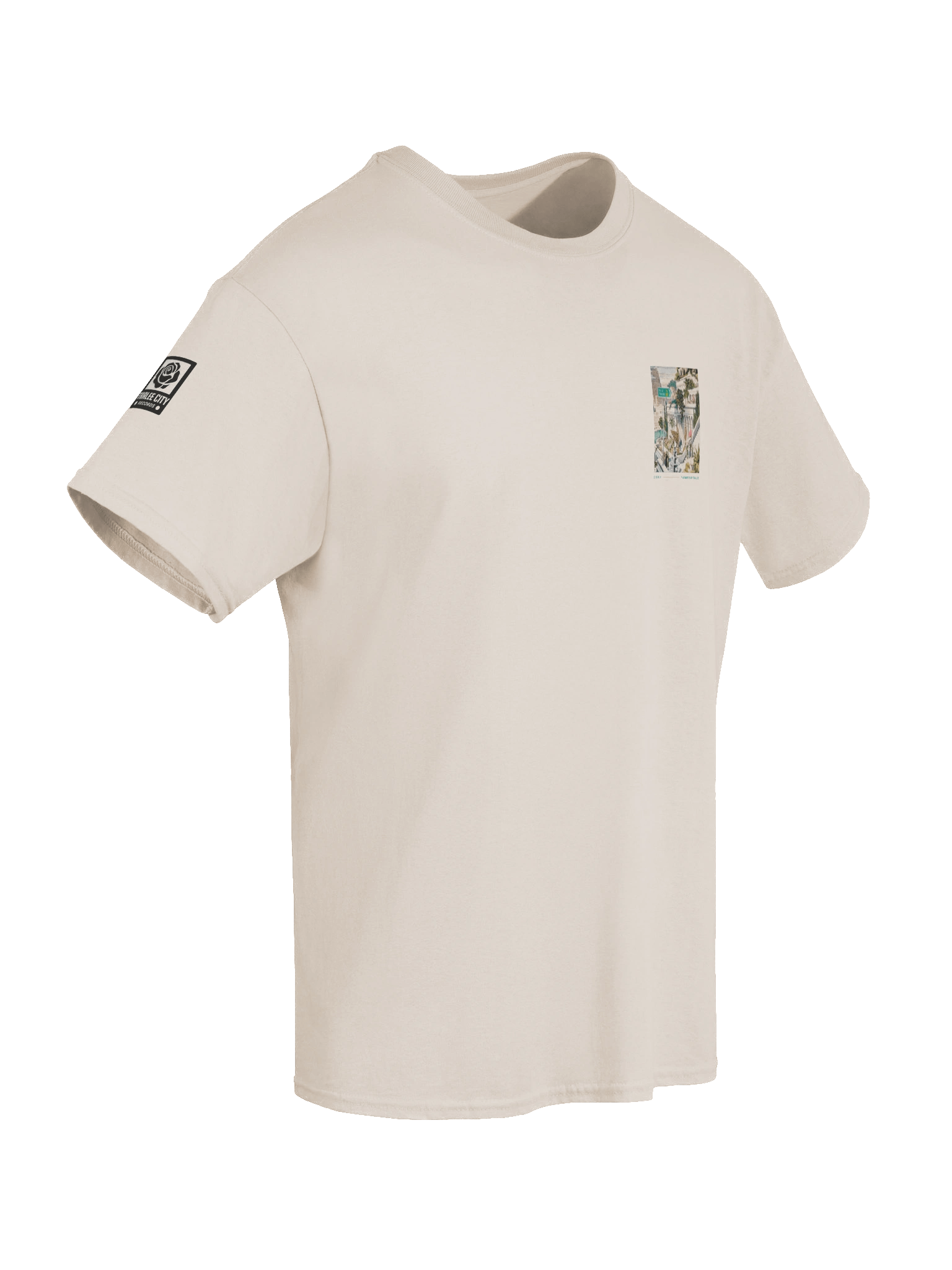 E-Train | 7 Wonders Artwork Front & Sleeve Double Graphic Tee product image (8)