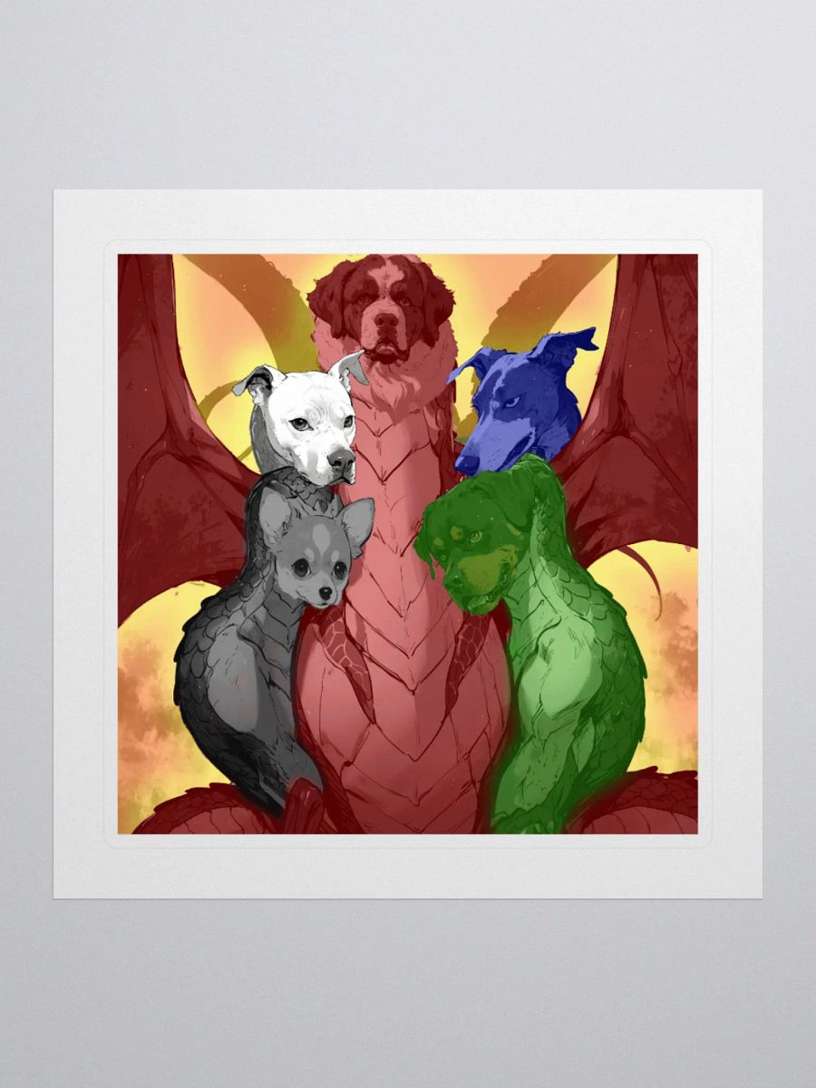 Toby the Mythical Canine Stickers product image (1)