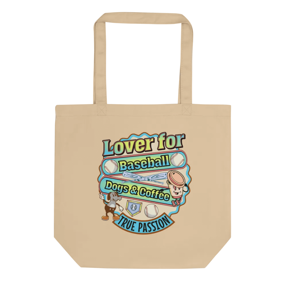 Lover For Baseball Dogs And Coffee Tote Bag product image (1)