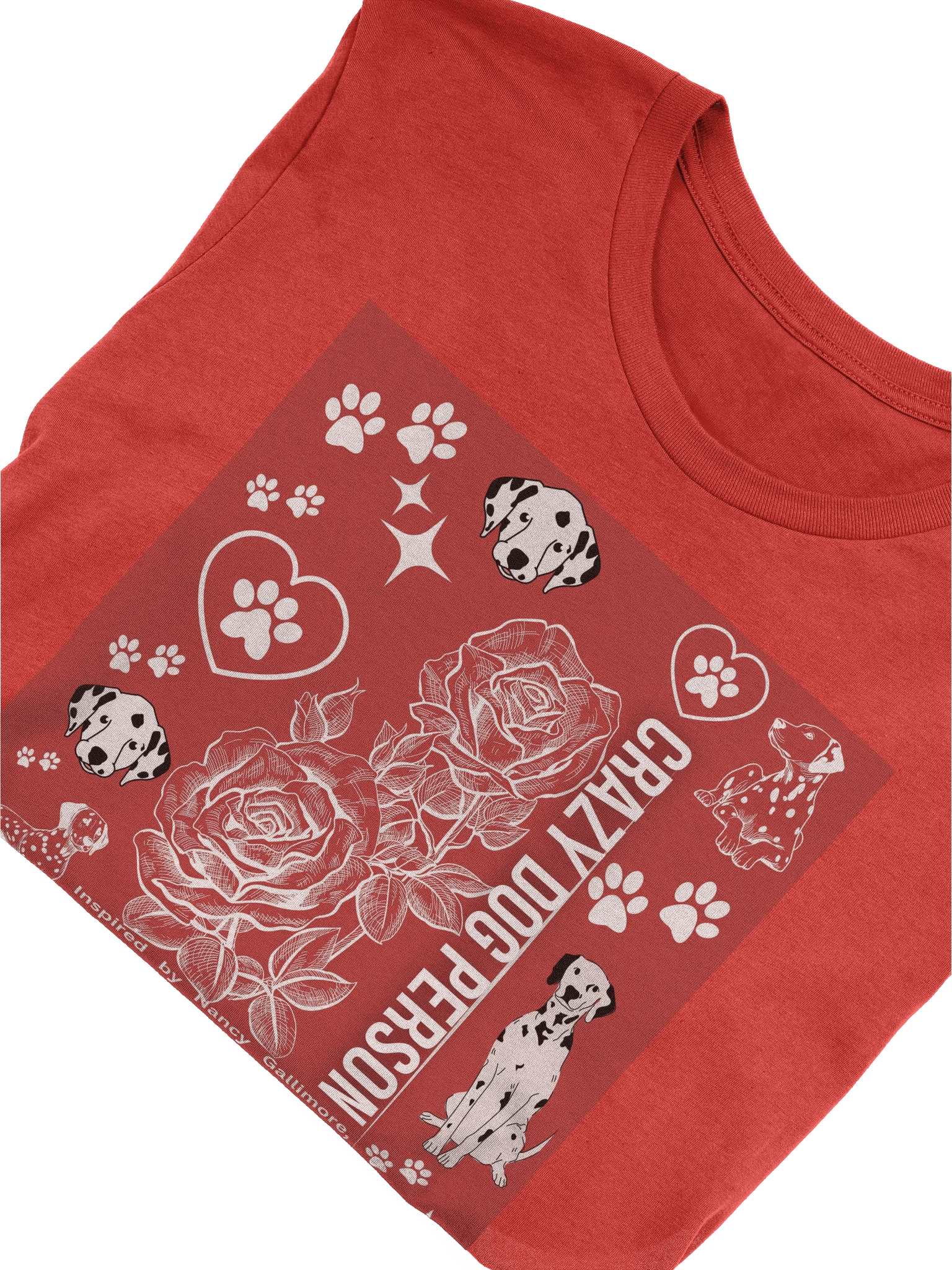 "Red Bella Canvas 'Crazy Dog Person' T-Shirt product image (9)