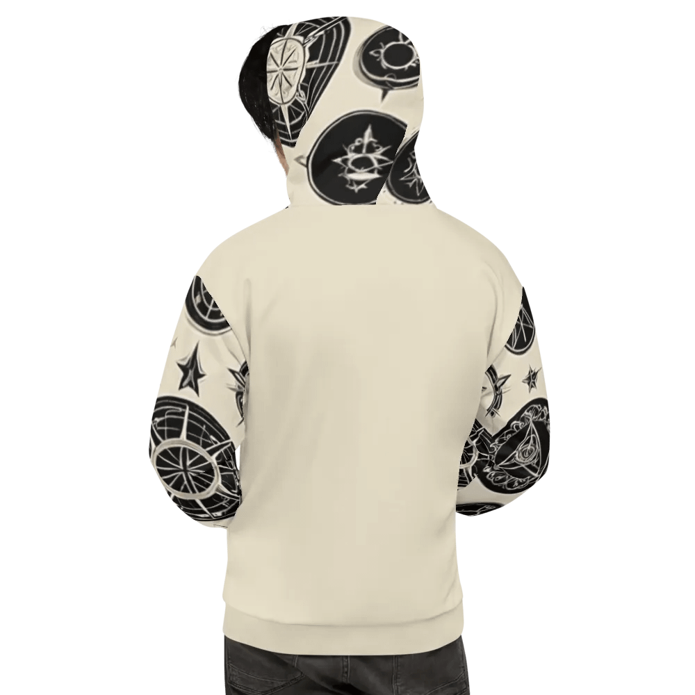 Cream & Black Symbology Hoodie product image (1)